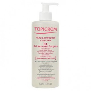 Topicrem Da Gel Limpiador Sobregraso, 500 Ml