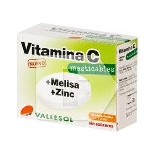 Vallesol Vitamina C + Melisa + Zinc 24Comp