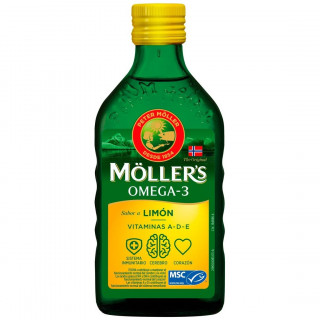 Möller'S Omega-3 Aceite De Hígado De Bacalao Sabor Limón, 250 Ml