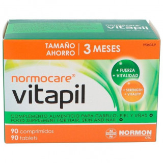 Normon Normocare Vitapil 90 Comprimidos Para Uñas, Cabello Y Piel