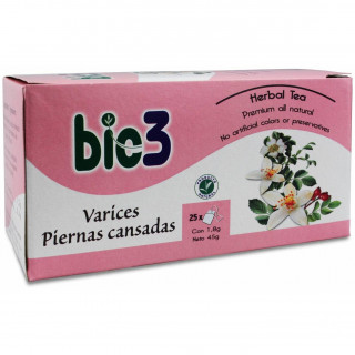 Bio3 Varices Y Piernas Cansadas 25 Bolsitas