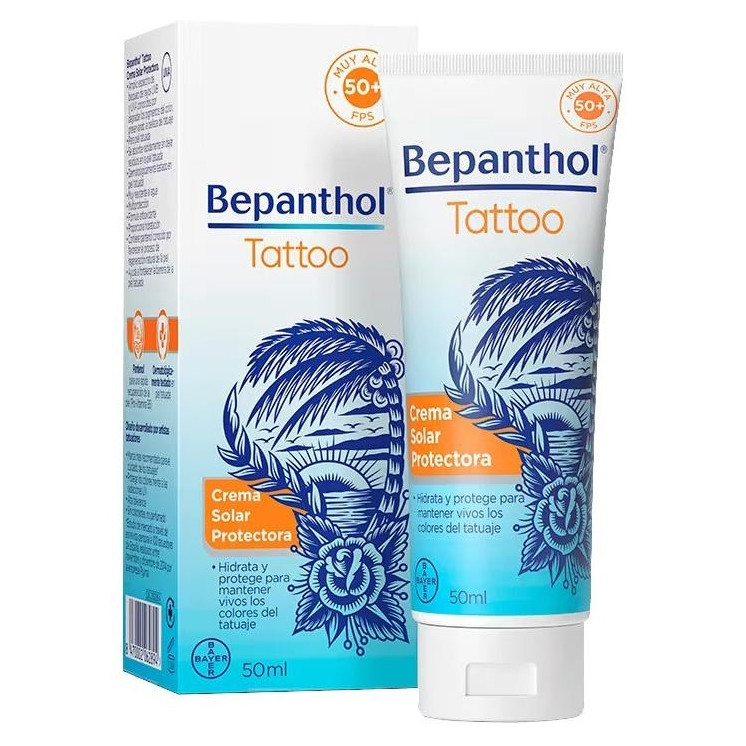 Bepantholtattoo Spf 50+ Crema Solar Protectora 50Ml
