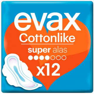 Evax Compresas Cottonlike Alas Super 12U