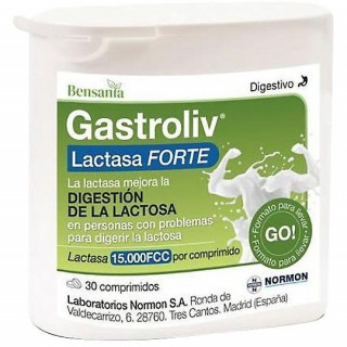 Normon Bensania Gastroliv Lactasa Forte 30 Comprimidos