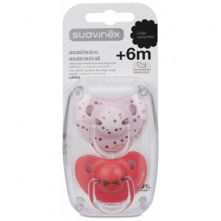 Suavinex Chupete Anatómico De Látex 6-18 Meses, 2 Uds