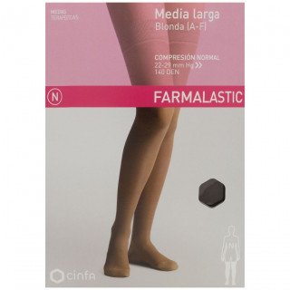 Farmalastic Media Larga Blonda (A-F) Comp. Normal T-Grande Capuchino 1Ud