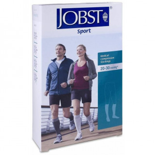 Jobst Sport Calcetín Ccl2 Negro Y Gris Talla Xl, 1 Par
