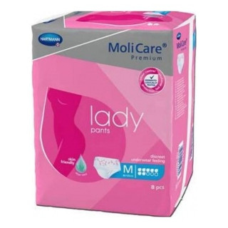 Molicare Premium Lady Braguitas Absorbentes 7 Gotas Talla L, 7 Uds