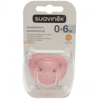 Suavinex® Chupete Anatómico Látex 0-6 Meses 1Ud