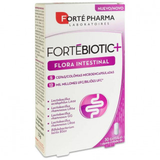 Forté Pharma Fortébiotic+ Flora Intestinal, 30 Cápsulas