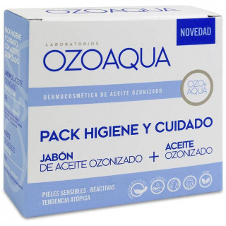 Ozoaqua Pack Higiene Y Ciuidado, 1 Envase 15 Ml Aceite Ozonizado + 1 Envase 100 G Jabón De Aceite Ozonizado