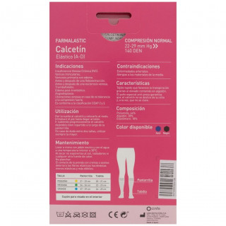 Farmalastic Calcetín Compresión Normal Negro Talla Grande, 1 Par