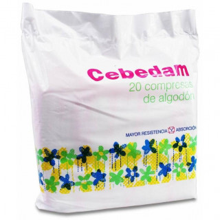 Cebedam Compresas Algodón, 20 Unidades