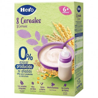Hero Baby 8 Cereales 0% Azúcares Añadidos +6M 340G