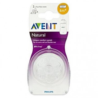 Philips Avent Tetina Natural +6 Meses, 2 Uds