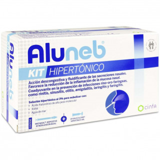 Aluneb Kit Hipertónico Con Dispositivo Nebulizador, 20 Viales