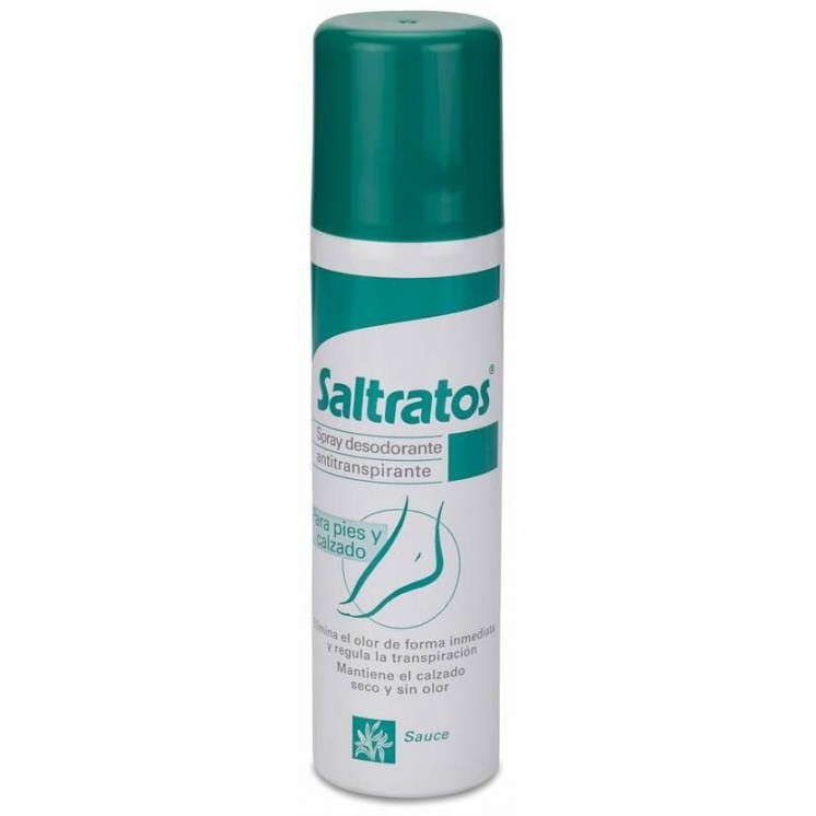 Saltratos Spray Desodorante Antitranspirante Pies Y Calzado, 150 Ml