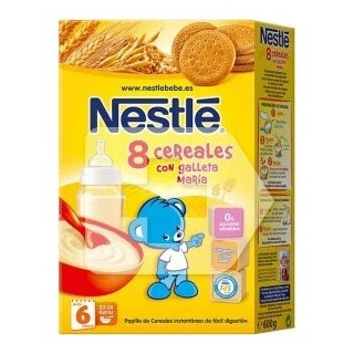 Nestlé Papilla 8 Cereales Galleta María, 600 G