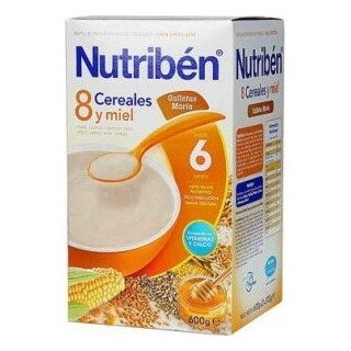 Nutribén 8 Cereales Y Miel Galletas María, 600 G