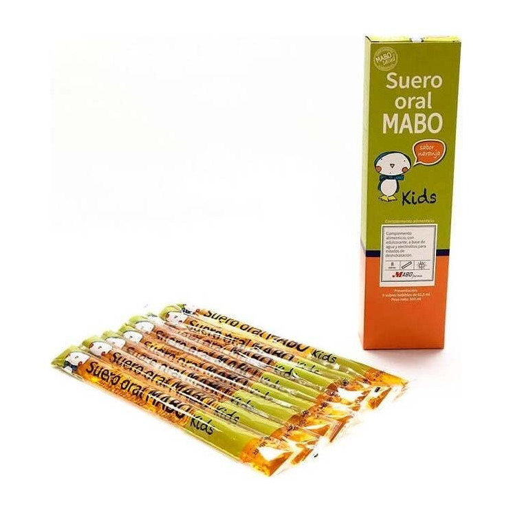 Mabo Suero Oral Niños Naranja 8 Sobres