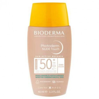 Bioderma Photoderm Nude Touch Mineral Spf50+ Dorado 40Ml
