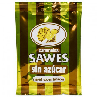 Sawes Pastillas Balsámicas Sin Azícar Sabor Miel Limón Con Vitamina C En Bolsa 50G