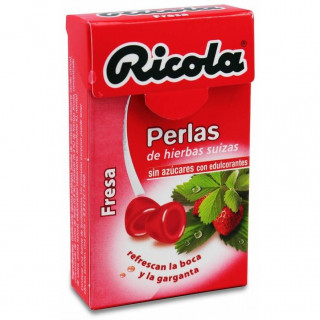 Ricola Perlas Fresa Sin Azúcar, 25 G