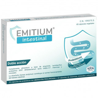 Emitium Intestinal 20+20 Caps Vegetales