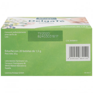 Kneipp Delgate Infusion 20 Bolsitas