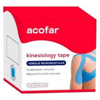 Acofarsport Kinesiology Tape Azul 5Mx5Cm