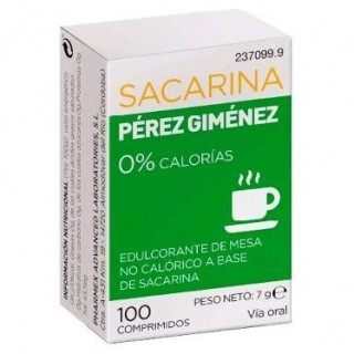 Sacarina Perez Gimenez 100 Comprimidos