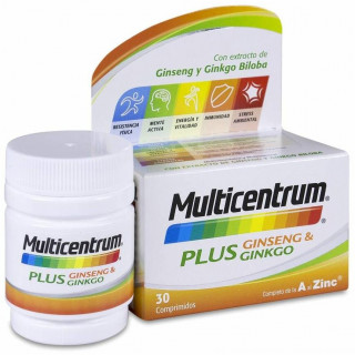 Multicentrum Plus Ginseng %26 Ginkgo, 30 Comprimidos