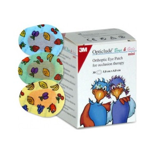 Opticlude Parches Oculares Impresos Pequeño 30Uds