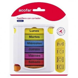 Acofar Pastillero Semanal Con Cortador