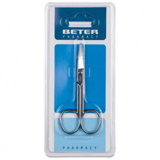 Beter Tijera Manicura Uñas Curva Cromada, 1 Ud