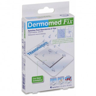 Dermomed Fix Segunda Piel Apósito Estéril 10 X 7,5 Cm, 4 Uds