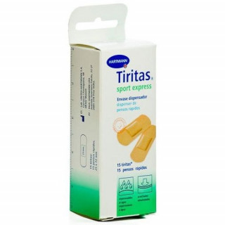 Tiritas® Sport Express Apósito Adhesivo 25 X 72Mm 15 Unidades