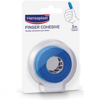 Hansaplast Venda Cohesiva Para Dedos Azul 5 M X 2,5 Cm, 1 Ud