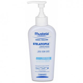 Mustela Stelatopia Crema Lavante Cabello Y Cuerpo Piel Atópica, 200 Ml