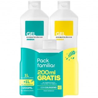 Pack Inibsa Gel Con Colágeno + Gel Multicereales 2X1L