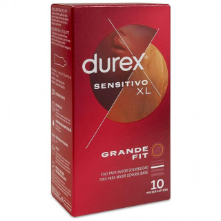 Durex Preservativo Sensitivo Suave Xl, 10 Unidades