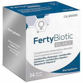 Fertypharm Fertybiotic Balance Probiótico Oral 34 Cápsulas