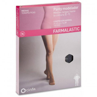 Farmalastic Panty Modelador Negro Compresión Normal Talla Mediana, 1 Ud