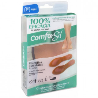 Comforsil Plantillas Extrafinas De Silicona Forradas Talla M, 1 Par