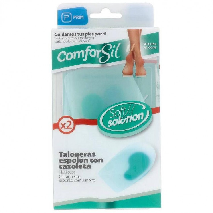Comforsil Taloneras Con Cazoleta Para Espolón Calcáneo Talla M, 2 Uds