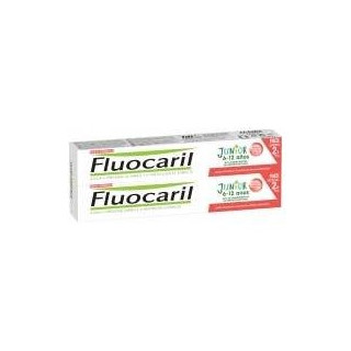 Fluocaril Duplo Pasta Junior Sabor Frutos Rojos 2X75Ml