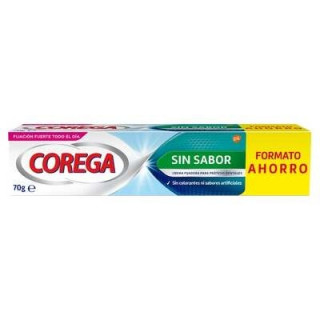 Corega Crema De Fijación Fuerte Sin Sabor 70Gr