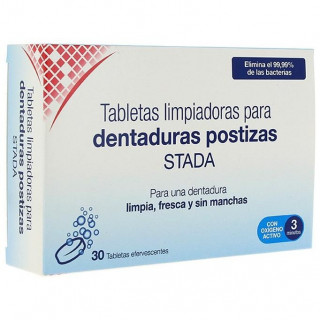 Stada Tabletas Limpiadoras Dentaduras Postizas 30 Tabletas Eferv