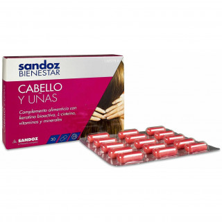 Sandoz Bienestar Cabello Y Uñas, 30 Cápsulas