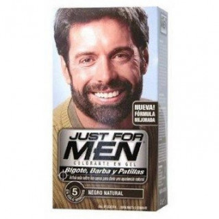 Just For Men Bigote Y Barba Gel Colorante 30 Cc Negro, 1 Ud